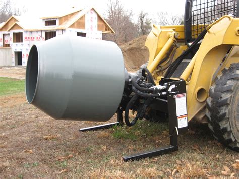 skid steer concrete mixer reviews|skid steer mounted concrete mixer.